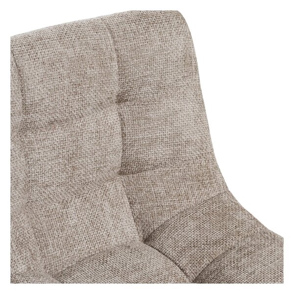 Scaun de bar tapitat Middelfart, Gri, 45x43x88/108 cm