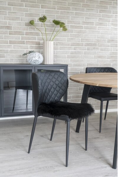 Perna decorativa, Negru, 40x40x6.5 cm