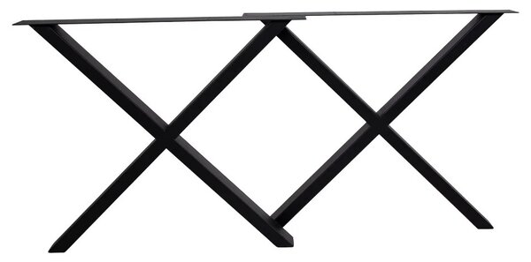 Picioare metalice pentru masa Nimes, Negru , 86x8x70.8 cm