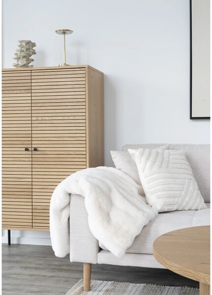 Perna decorativa Albany, Alb, 45x45 cm
