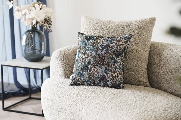 Perna decorativa Blossom , Albastru, 45x45 cm