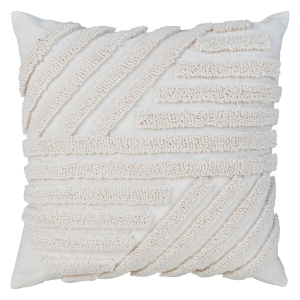 Perna decorativa Albany, Alb, 45x45 cm