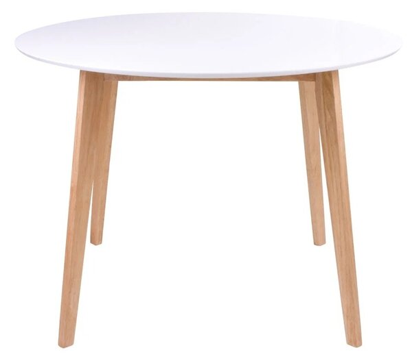 Masa dining Vojens, Alb, 105x105x75 cm