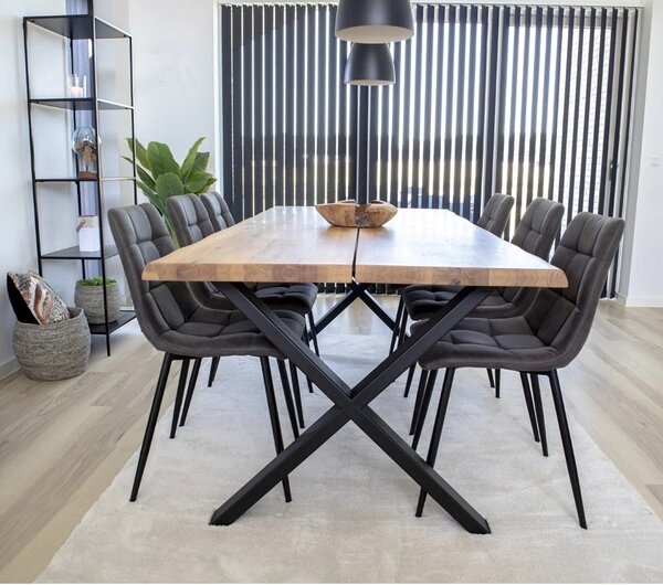 Masa dining Toulon, Natural, 200x95x75 cm