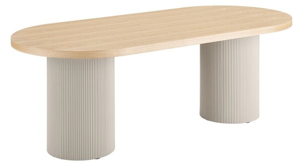Masa dining Solva, Bej, 220x100x75 cm