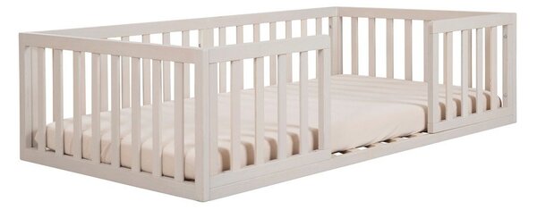 Светлосиво детско легло 70x140 cm с включена подматрачна рамка – Roba