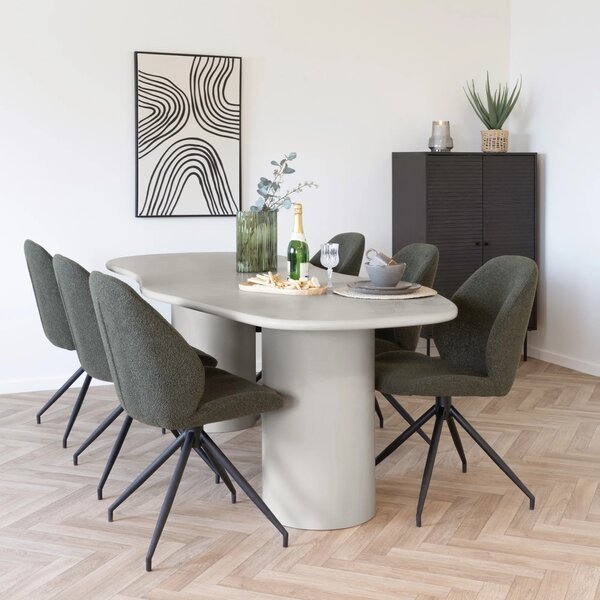 Masa dining Maranola, Bej, 200x96x76 cm