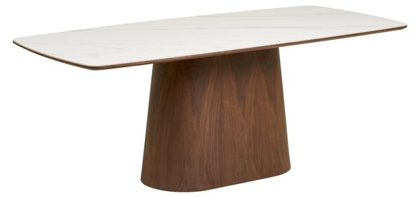 Masa dining Noli, Alb, 200x90x76 cm