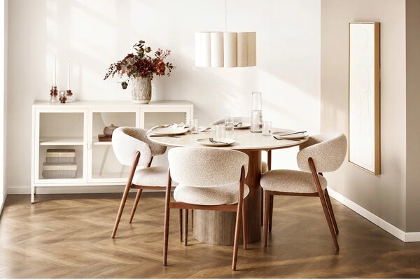 Masa dining Delphi, Maro, 120x120x76 cm