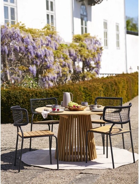 Masa dining Lorca, Natural, 120x120x75 cm