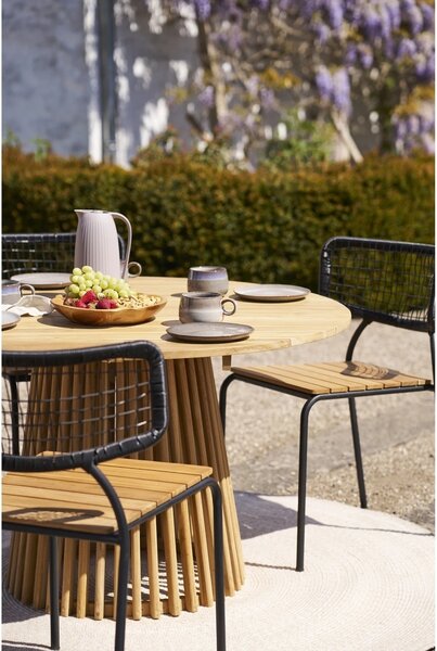 Masa dining Lorca, Natural, 120x120x75 cm