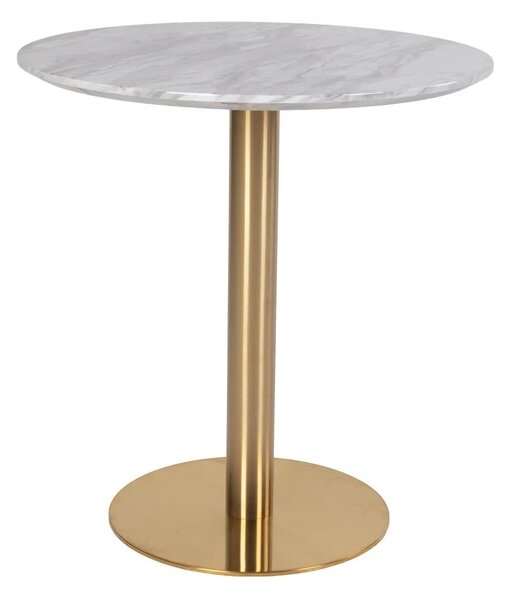 Masa dining Bolzano, Alb, 70x70x75 cm