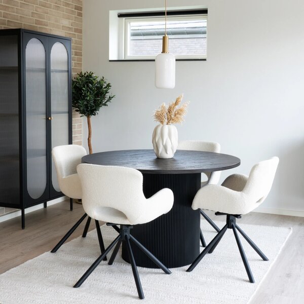 Masa dining Boavista, Maro inchis, 120x120x75 cm