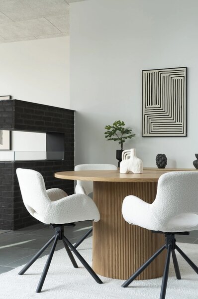 Masa dining Boavista, Natural, 120x120x75 cm