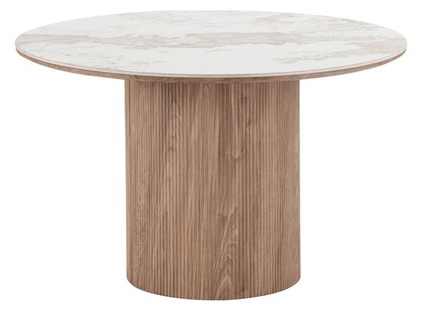 Masa dining Athens, Alb, 200x120x76 cm