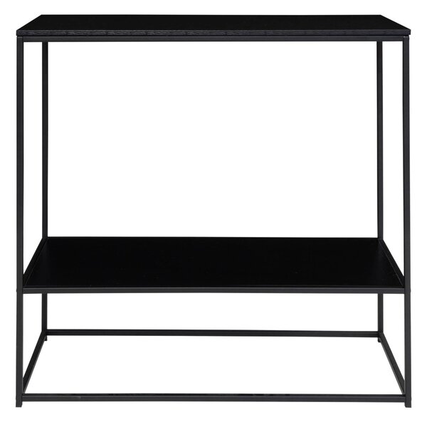 Masa consola Vita, Negru, 36x80x80 cm