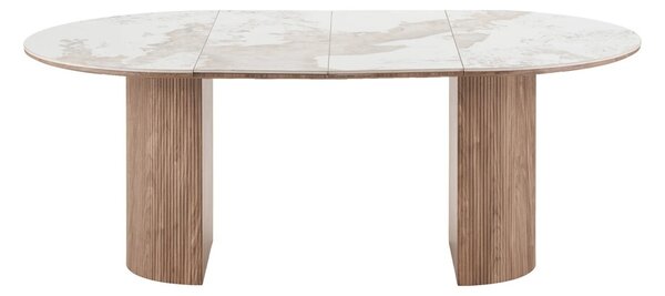 Masa dining Athens, Alb, 200x120x76 cm