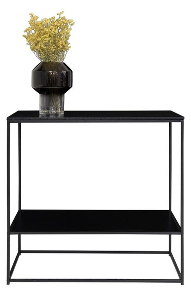 Masa consola Vita, Negru, 36x80x80 cm