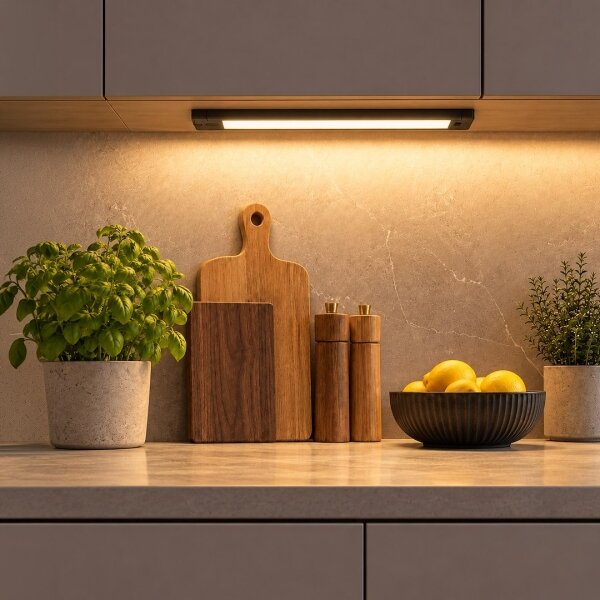 LED осветително тяло за монтаж под шкаф LED/12W/230V CCT 42 cm черно