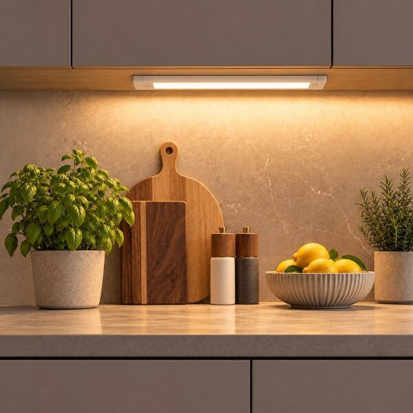 LED осветително тяло за под шкаф LED/12W/230V CCT 42 см бяло