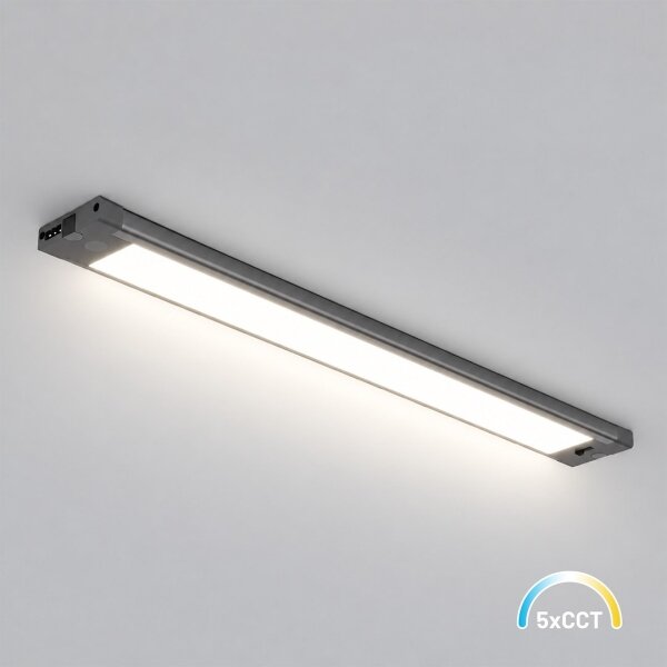 LED осветително тяло за монтаж под шкаф LED/12W/230V CCT 42 cm черно