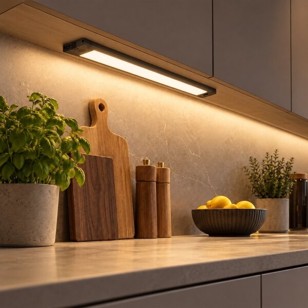 LED осветително тяло за монтаж под шкаф LED/12W/230V CCT 42 cm черно