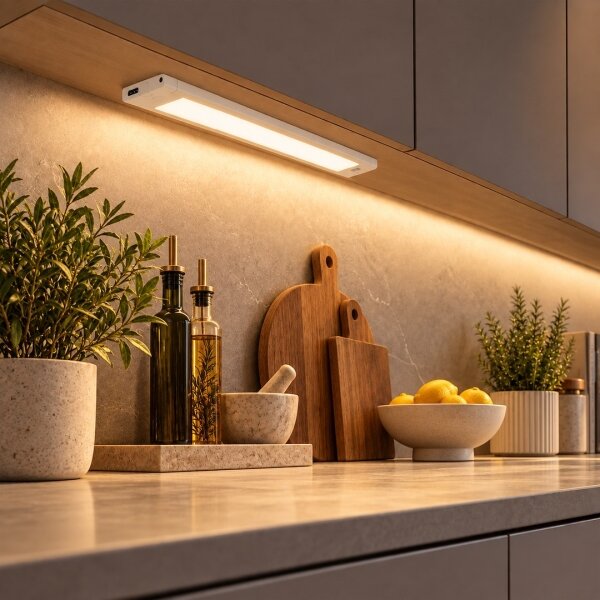 LED осветително тяло за под шкаф LED/12W/230V CCT 42 см бяло