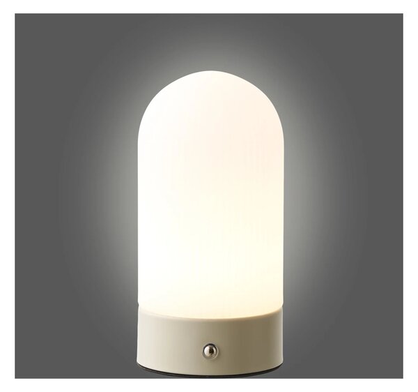 Lampa de masa reincarcabila Ashford, Bej, 9x9x18 cm