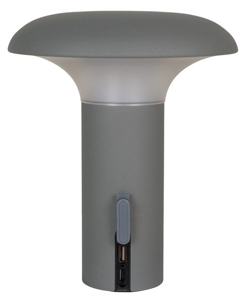 Lampa LED Ramsey, Gri, 17x17x21 cm