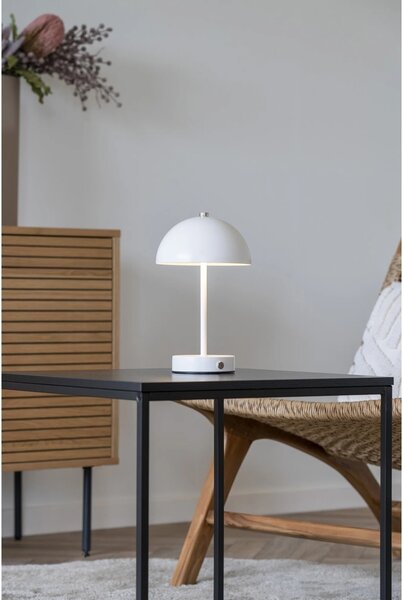 Lampa de masa Holt, Alb, 15x15x25 cm