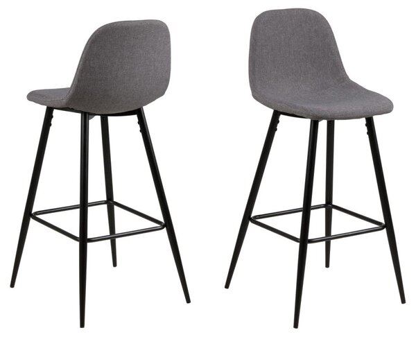 Висока стола Wilma V2, сива, 91x43,5x48,5 см