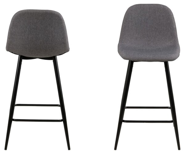 Висока стола Wilma V2, сива, 91x43,5x48,5 см