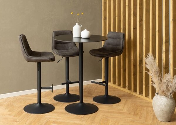 Комплект от 2 броя бар стола Adisa V2, сиви, 95x47x52,5 см