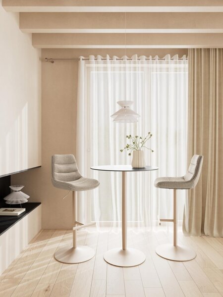 Комплект от 2 броя бар стола Adisa V1, бежови, 95x47x52,5 см
