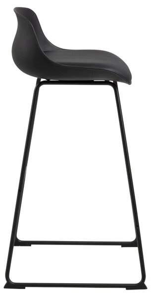 Комплект от 2 броя бар столове „Tina“, черни, 94x43x49 см