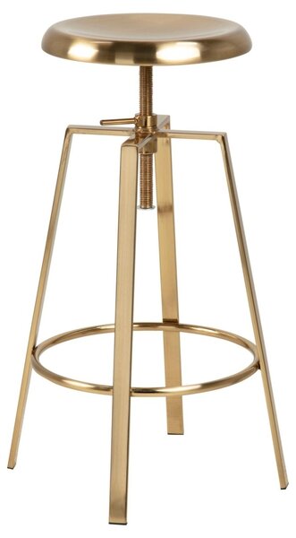 Scaun de bar Goose, Auriu, 87x41x41 cm