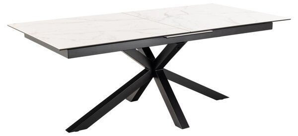 Masa dining Heaven, Alb, 76x240x100 cm