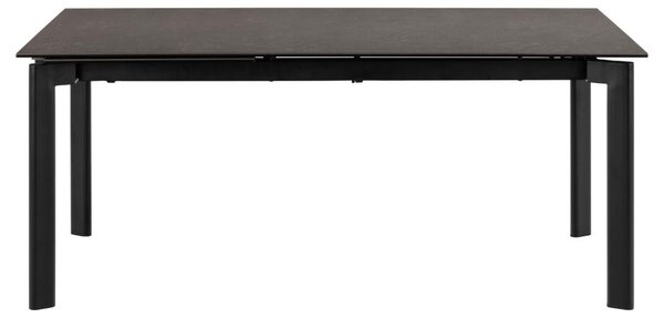 Masa dining Palermo, Negru, 76x240x90 cm