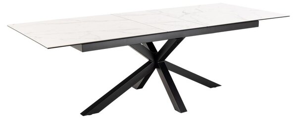 Masa dining Heaven, Alb, 76x240x100 cm