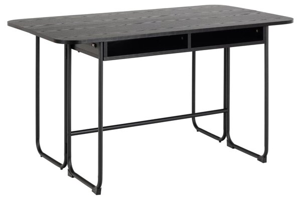 Masa dining Darlington, Negru, 77x80x140 cm