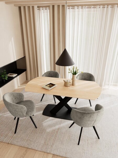 Masa dining Morella, Maro, 77x180x90 cm