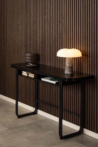 Masa dining Darlington, Negru, 77x80x140 cm