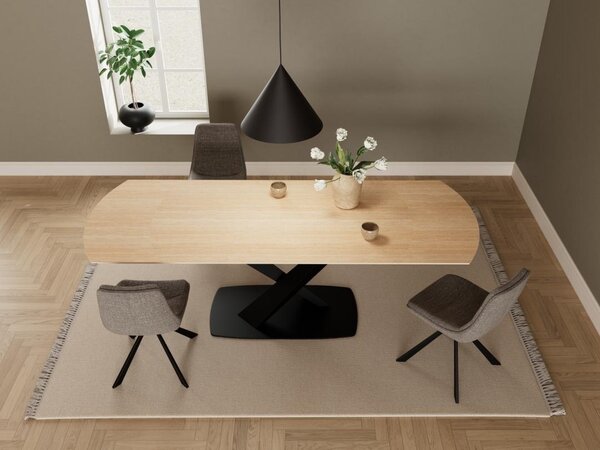 Masa dining Morella, Maro, 77x240x90 cm