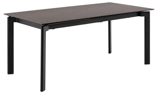 Masa dining Palermo, Negru, 76x240x90 cm
