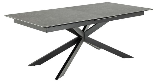 Masa dining Irwine, Negru, 76x240x100 cm