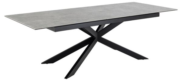 Masa dining Irwine, Gri, 76x240x100 cm