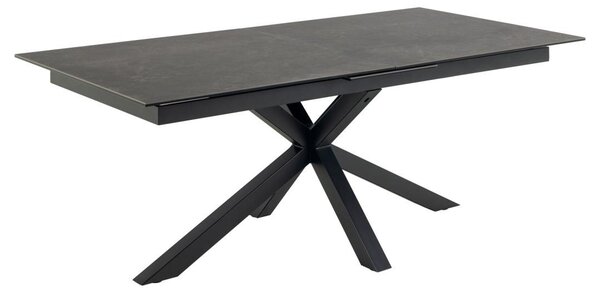Masa dining Heaven, Negru, 76x240x100 cm