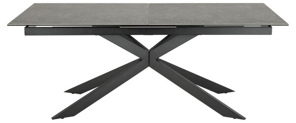 Masa dining Irwine, Negru, 76x240x100 cm
