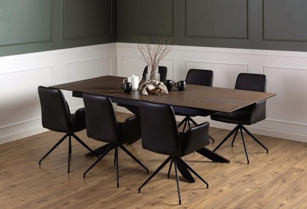 Masa dining Irwine, Maro, 76x240x100 cm