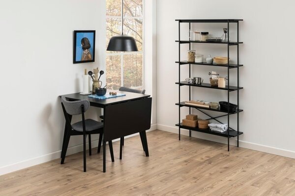 Masa dining Roxby, Negru, 76x120x80 cm